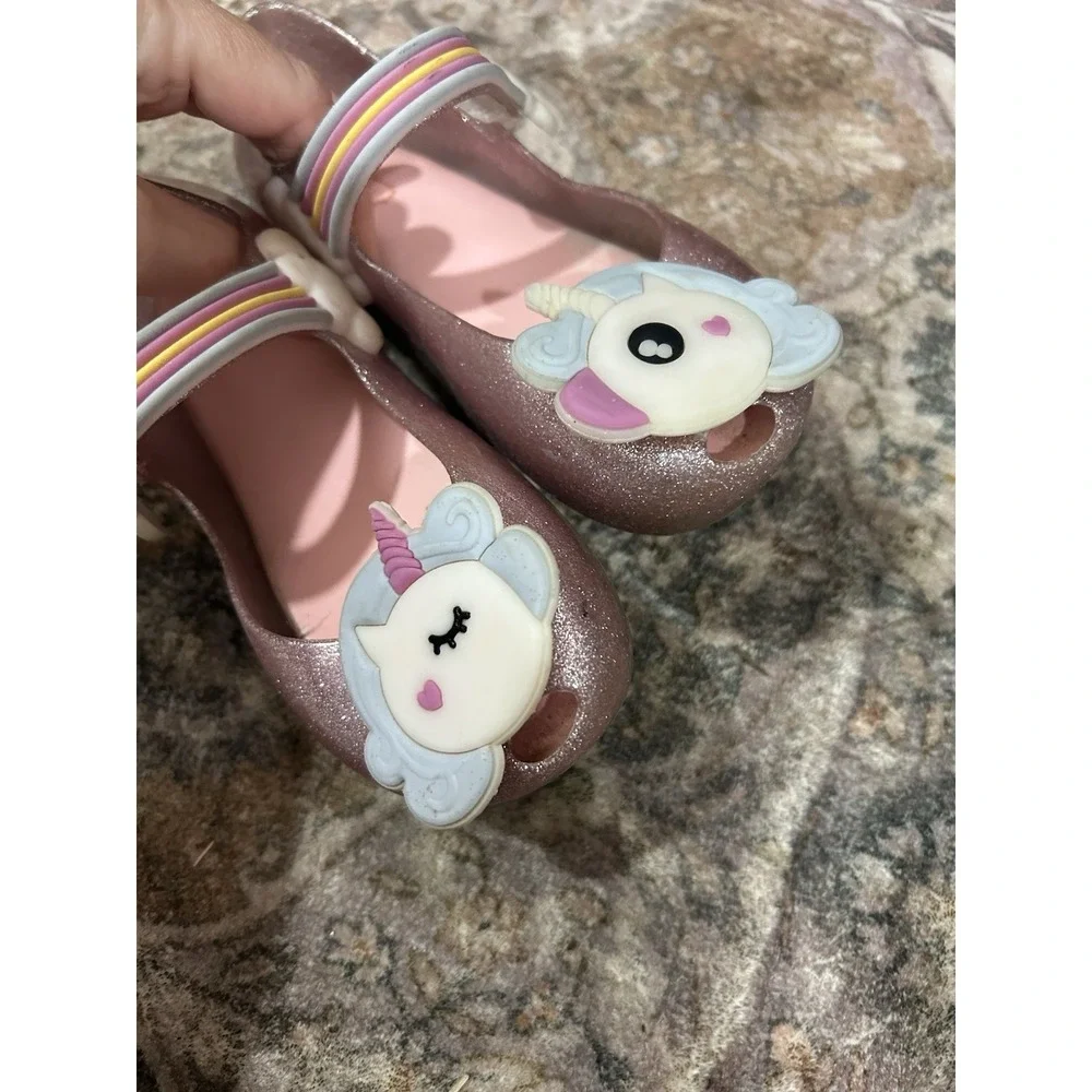 Mini Melissa Unicorn Pink Shoes Size 11
